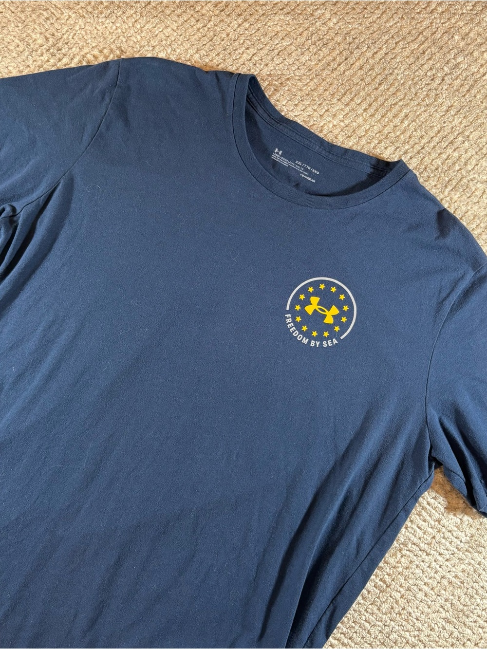 Under Armour Men’s XL USA Navy Freedom By Sea Short-Sleeve Crew Neck Army